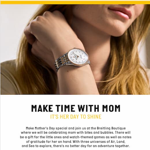 Breitling 1884 Make time with Mom